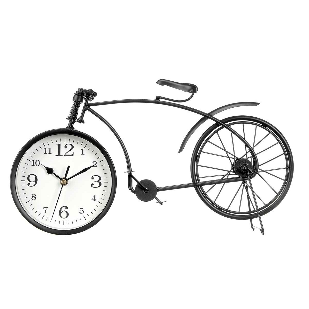 Table clock Gift Decor Black Bicycle (4 Units)